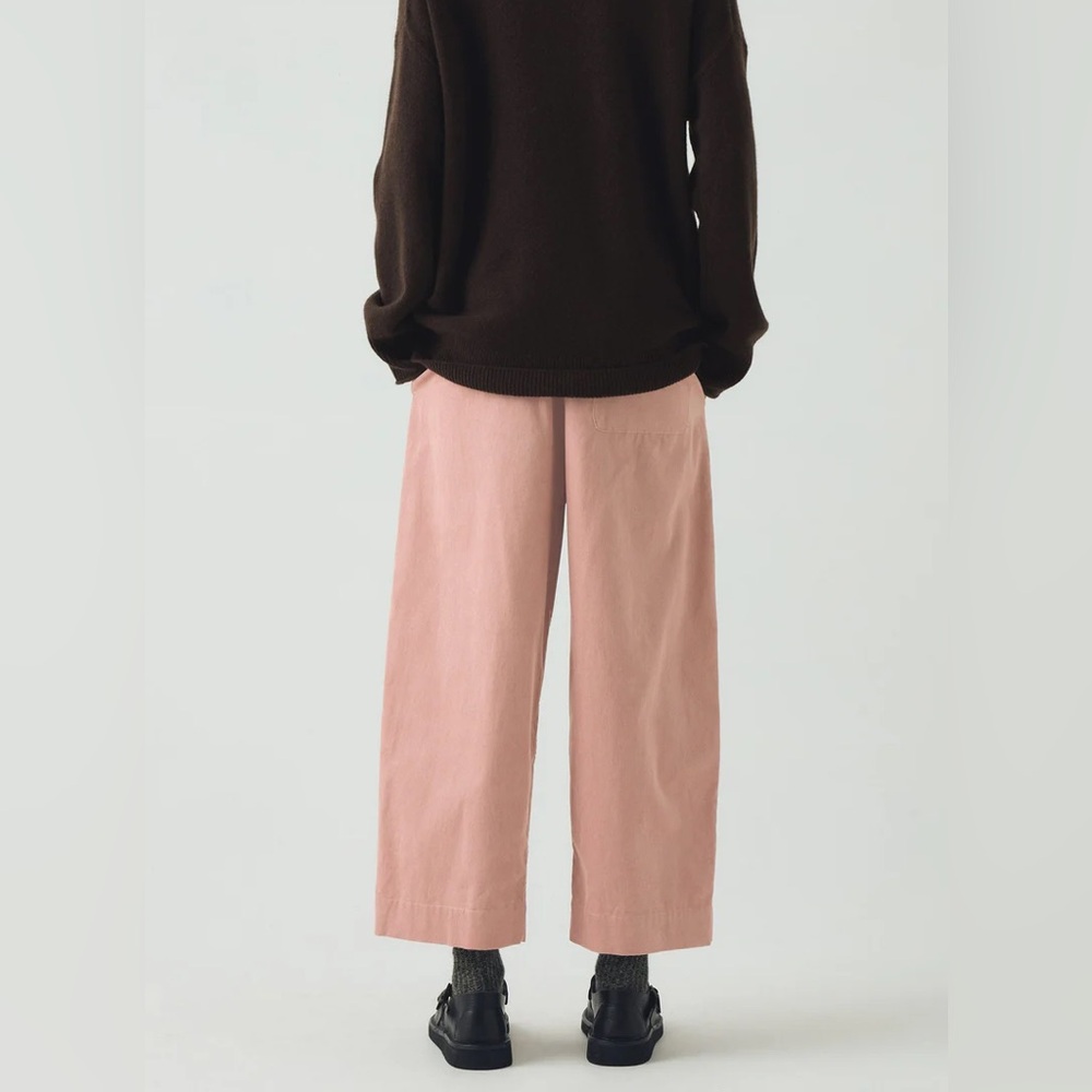 Toast Organic cord barrel leg pants in pink clay - Picture 3 of 6